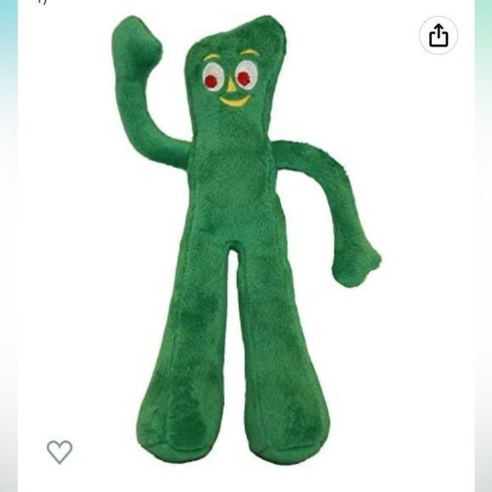 Multipet Gumby dog toy‎ with squeaky head